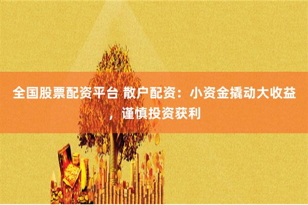 全国股票配资平台 散户配资：小资金撬动大收益，谨慎投资获利